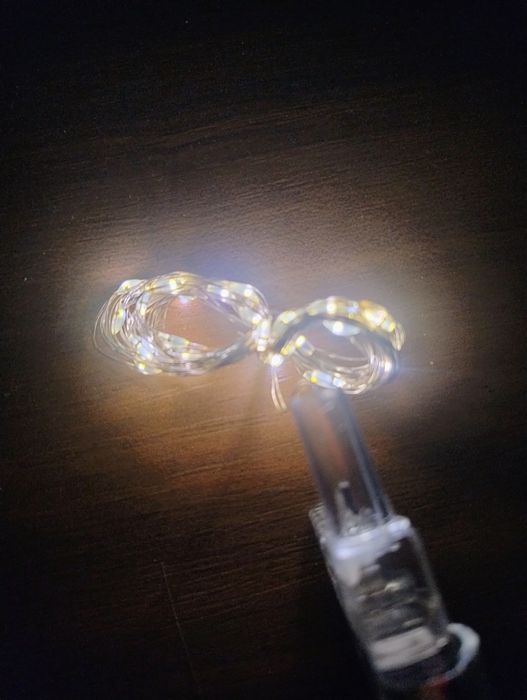 Drucik LED na choinkę Bialy