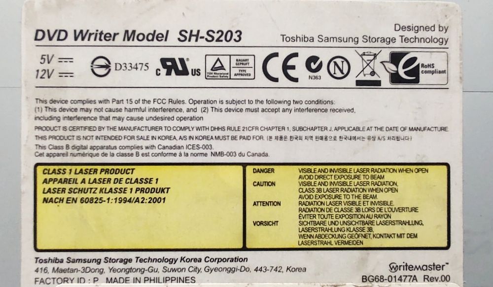 Дисковод (cd/dvd привід) Sony MPF88E, Dell PD01S, LG GSA-H20L, SH-S203
