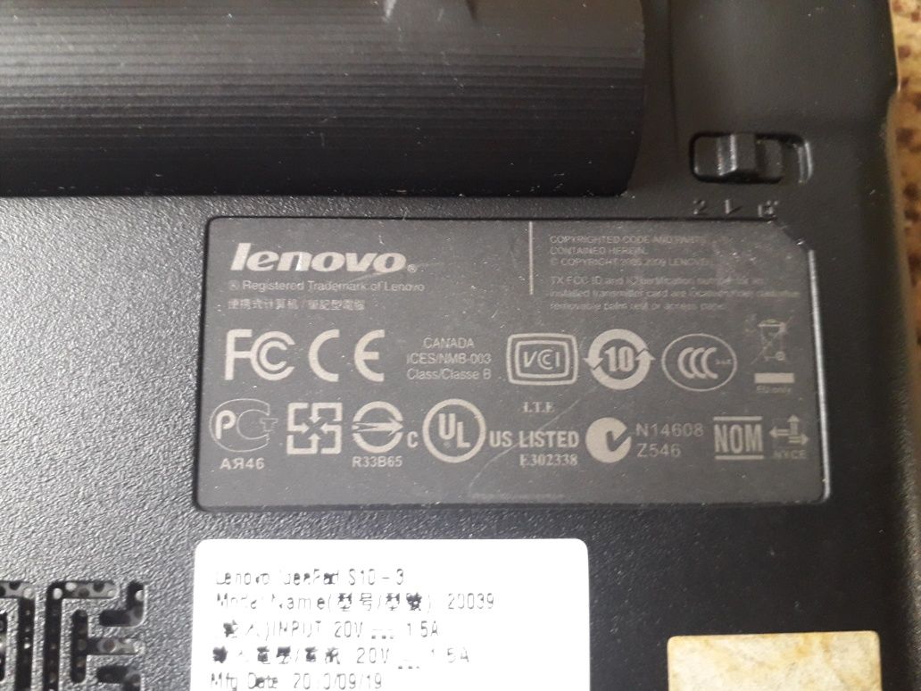 Ноут asus k 501g lenovo  compaq cq57