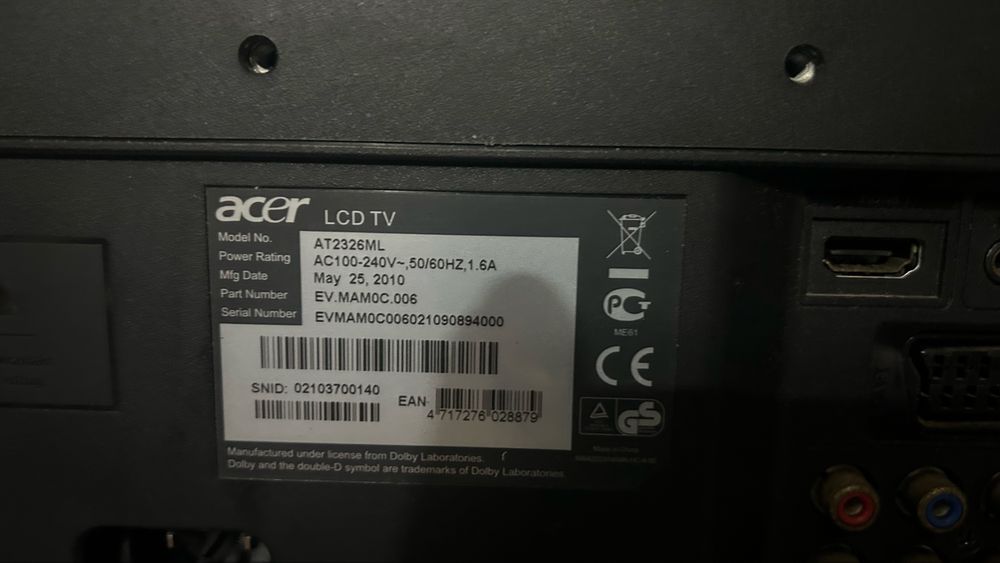 Televisão 23” ACER