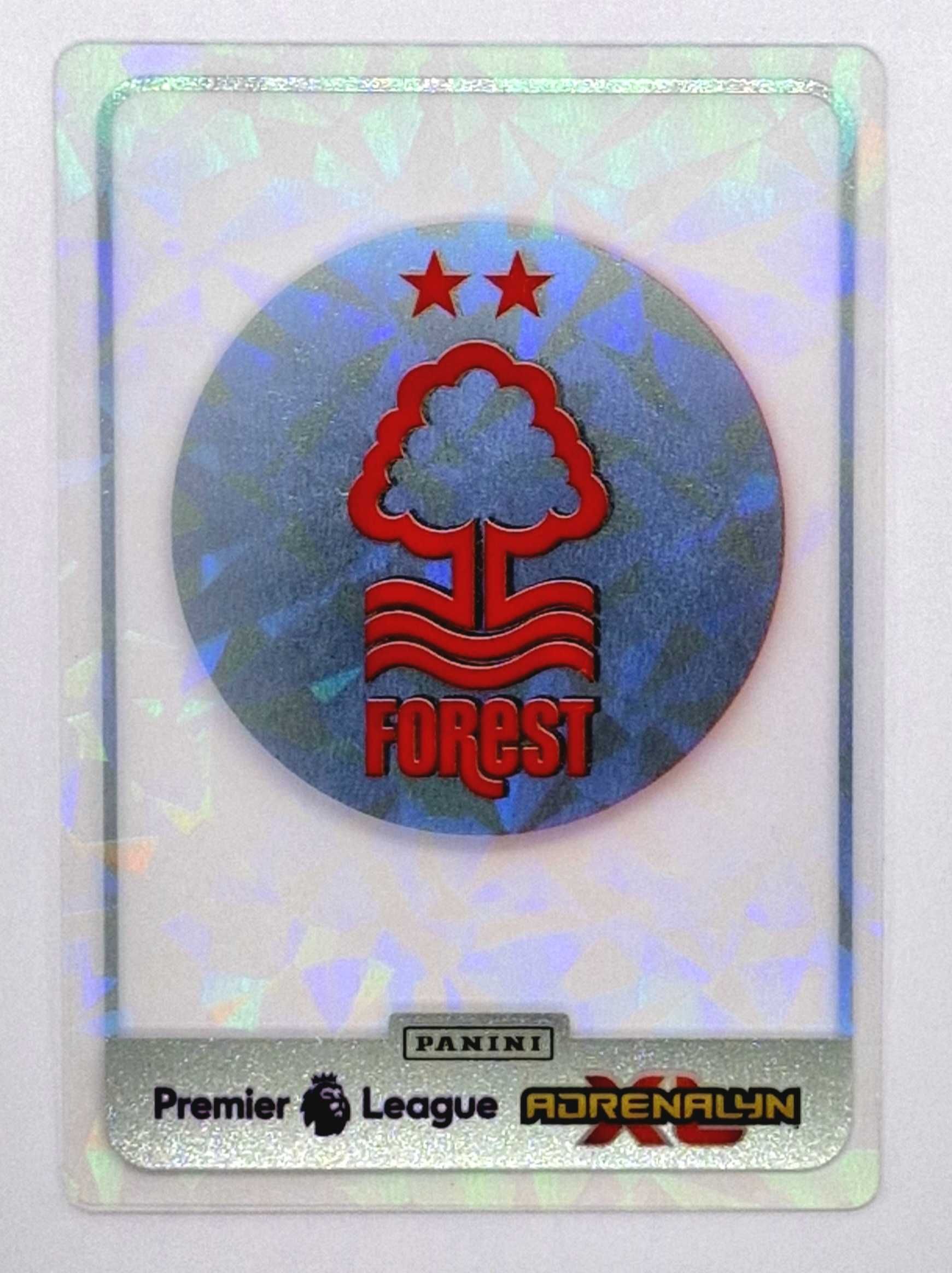 Panini PREMIER LEAGUE 2025 Karta Crystal Crest Card NOTTINGHAM FOREST