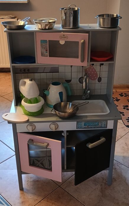 Kuchenka drewniana zabawka dla dziecka akcesoria