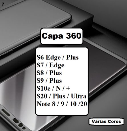Capa 360 Samsung S6 - S7 - S8 - S9 - S10 - S20 - Note 8 / 9 / 10 / 20