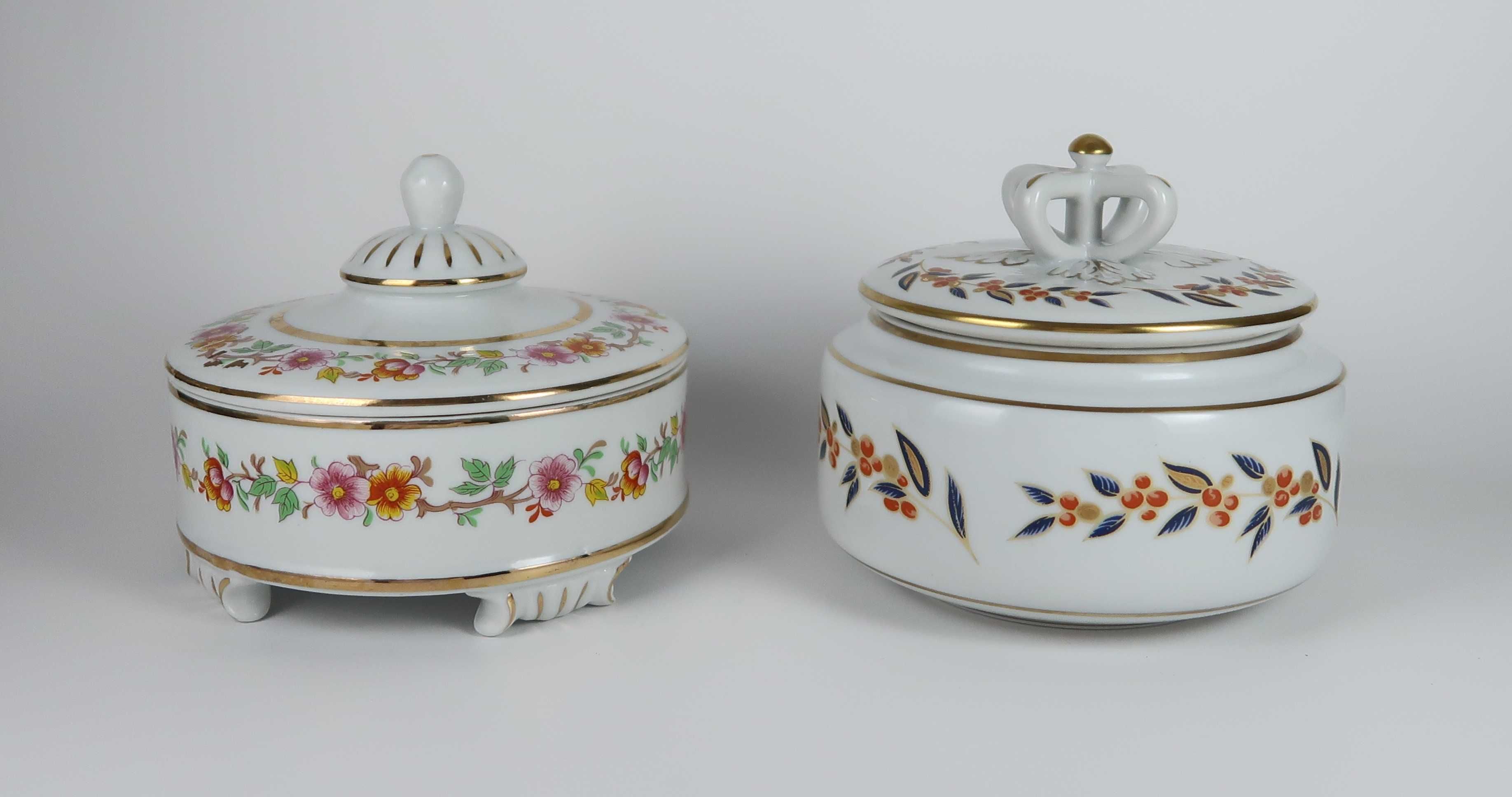 2 Caixas bomboneiras em porcelana Artibus Aveiro