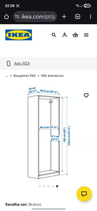 Roupeiro Pax Ikea