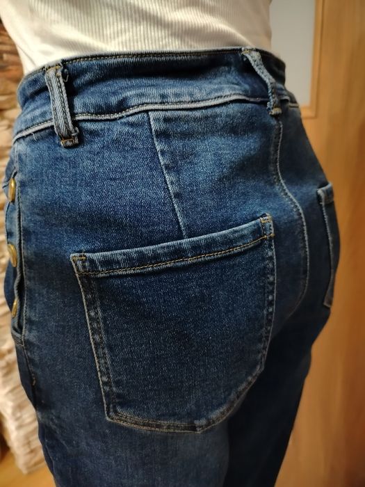 Spodnie ciemny jeans Msara rozm M