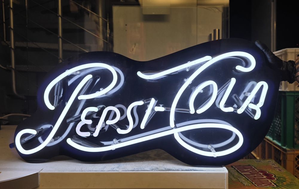 Neon reklama Pepsi Cola - nie Led, Rurka szklana, klasyk