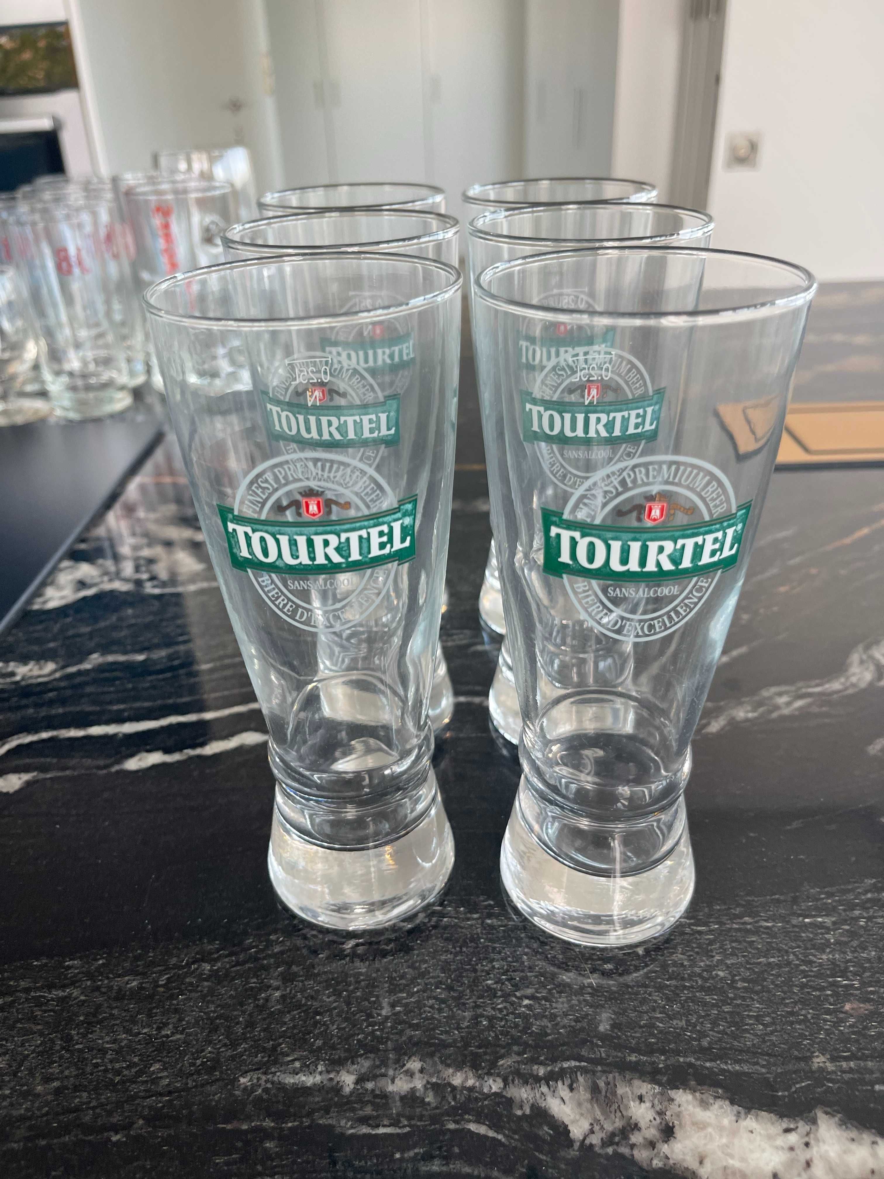 Conjunto de 6 copos de cerveja TOURTEL