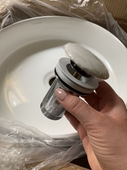 Nowa umywalka Omnires Tulsa 35,5 cm + korek klik-klak