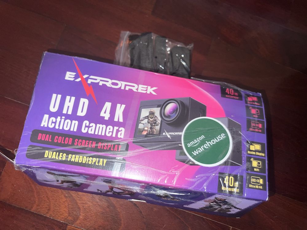 Câmera de ação Exprotrek, 4k