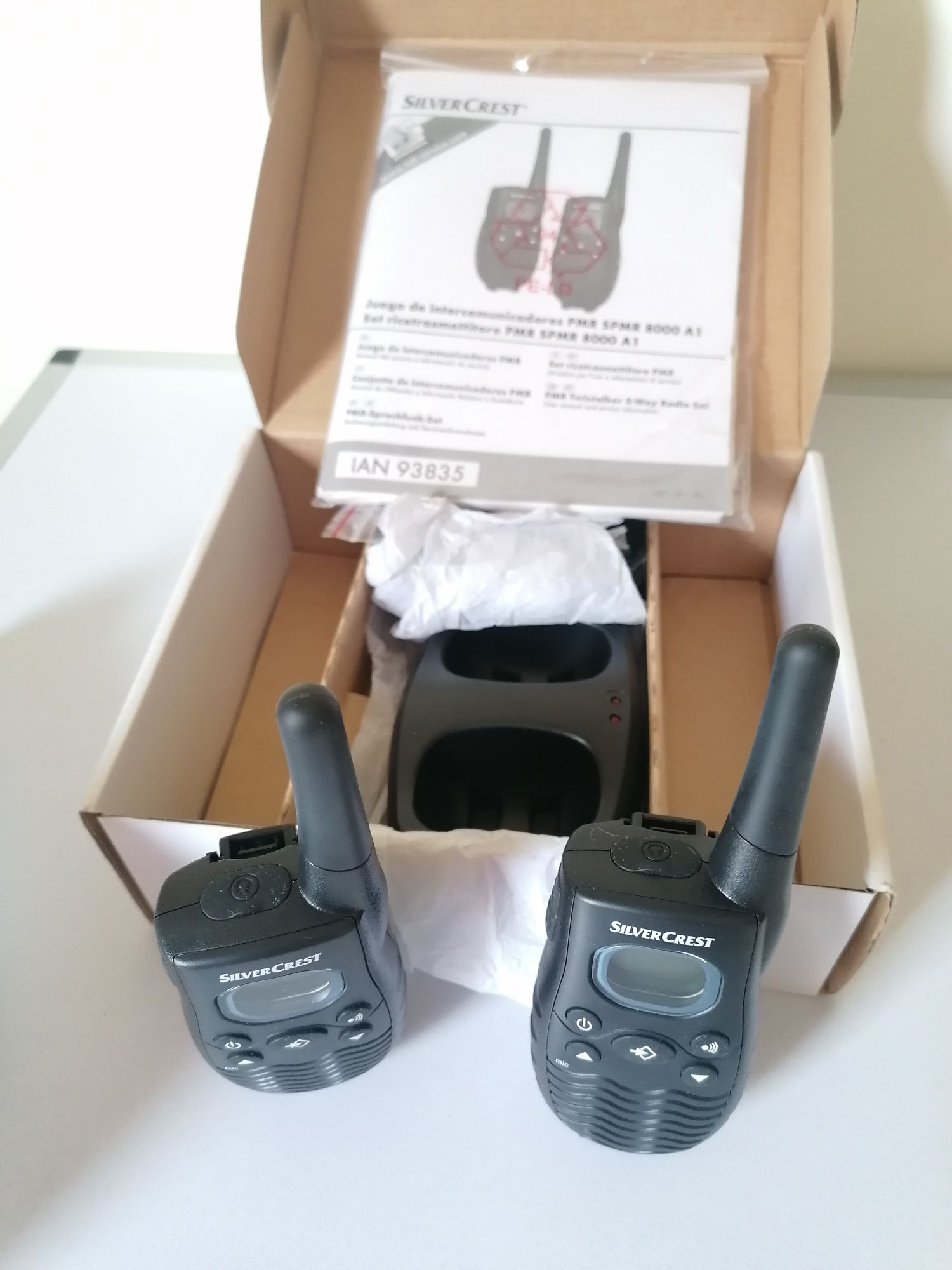 Conjunto de intercomunicadores PMR da SILVERCREST