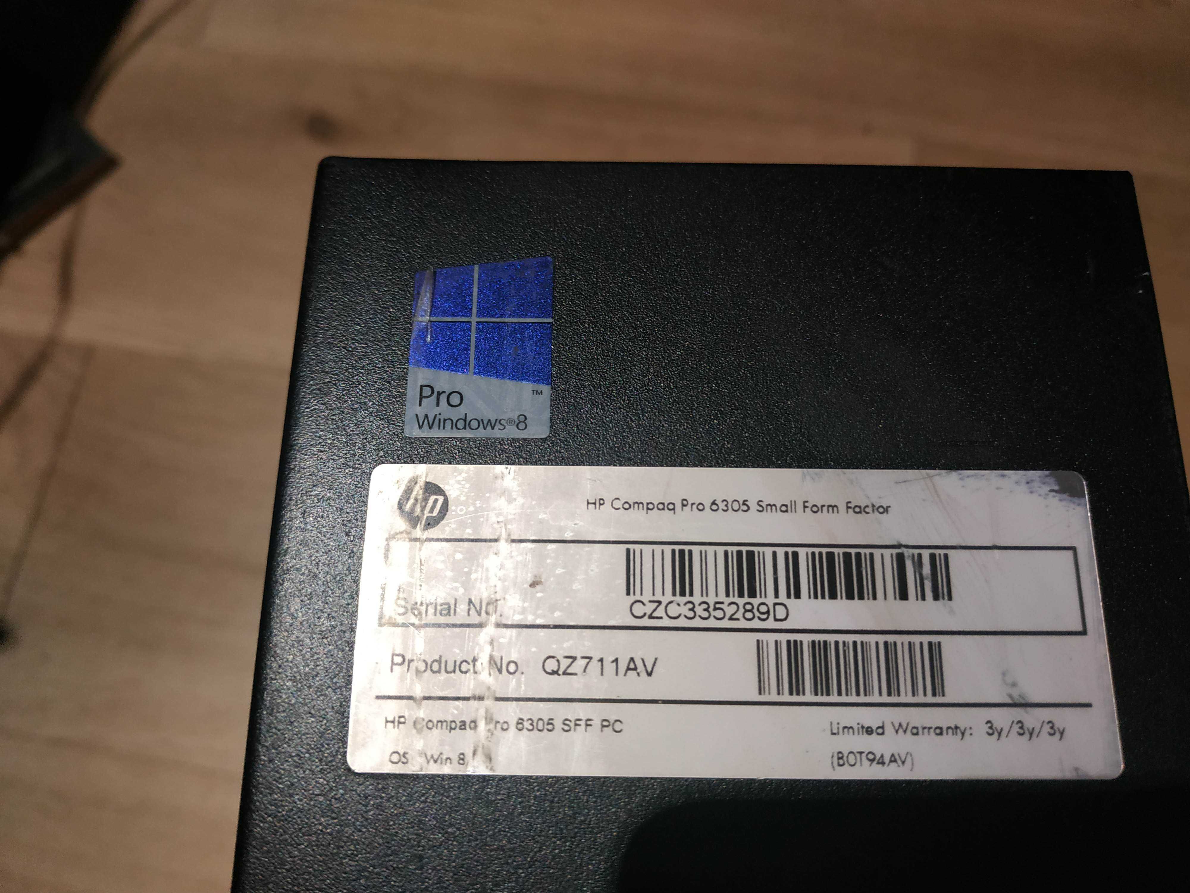 Komputere HP compaq pro 6305 small form factor sprawny bez dysku