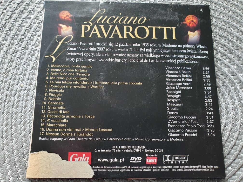 Luciano Pavarotti pożegnanie z legendą CD