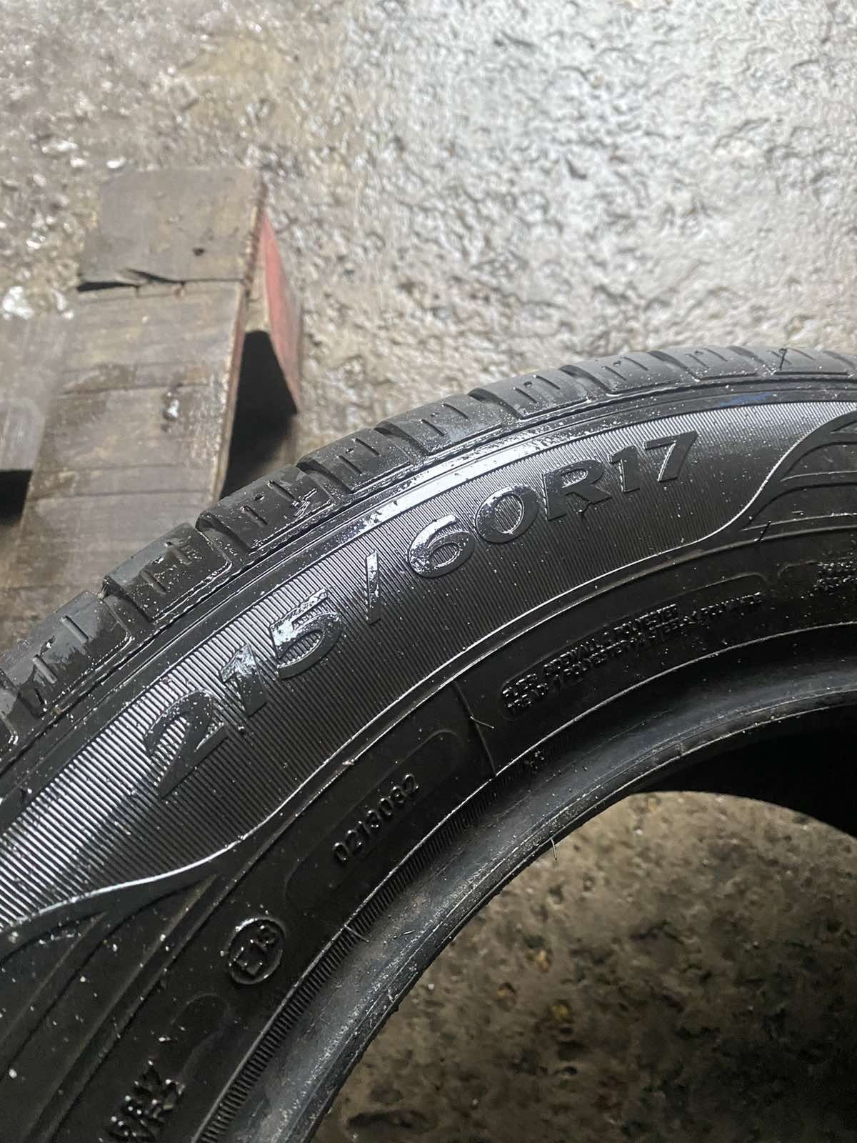 215.60.17 GoodYear 2шт лето БУ склад шины резина из Европы 60 R17