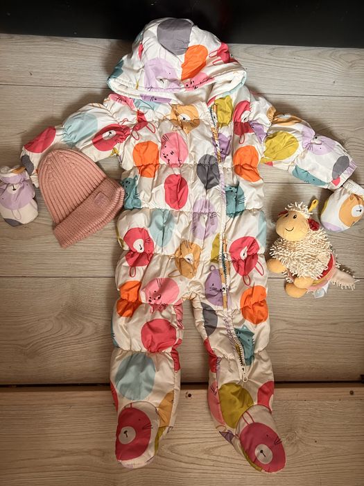 Зимовий комбінезон Next Некст 9-12 для дівчинки 74 80