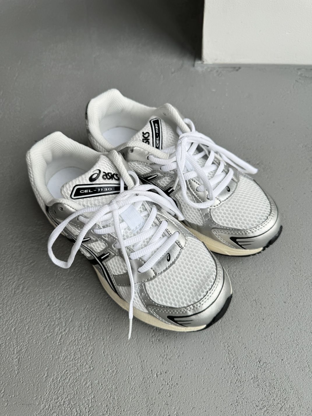 (унісекс) кросівки Asics Gel-1130 White/Silver(літо /весна)
