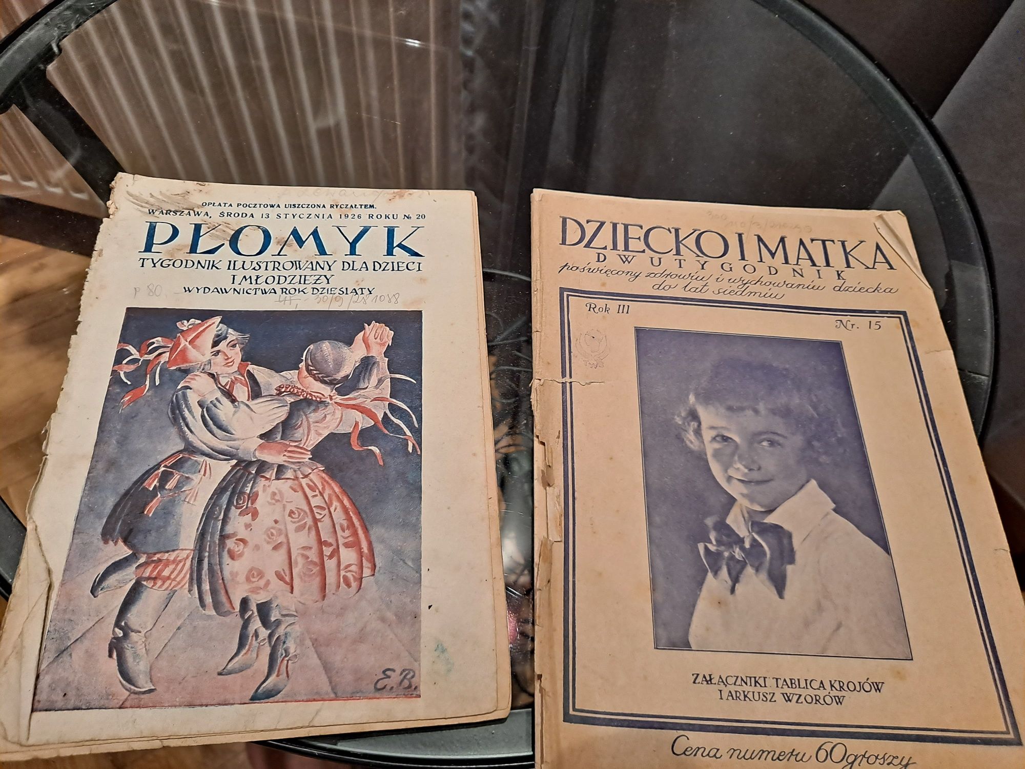 Stare gazety przedwojenne,Płomyk   Wędrowiec