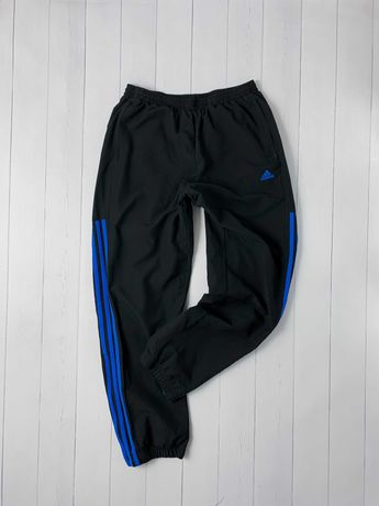 Мужские черные спортивные футбольные штаны Adidas адидас. размер S M