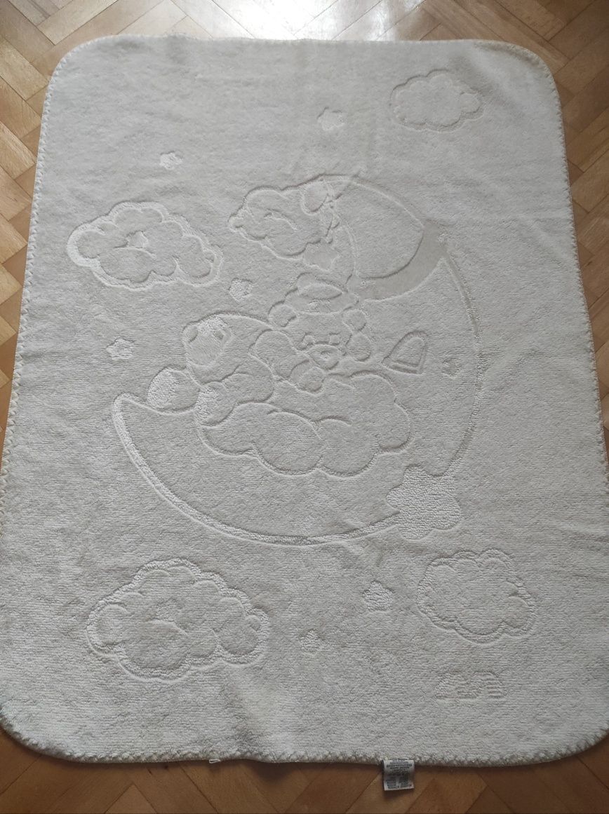 Kocyk ecru 107 cm x 82 cm