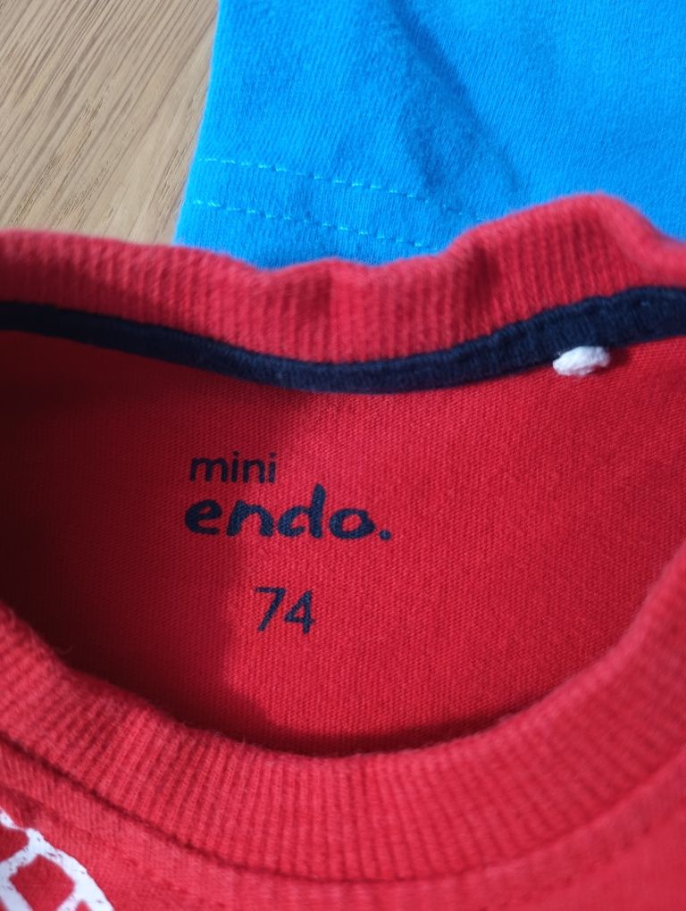 Bluzki dla chłopca 3-pak z krótkim rękawem rozmiar 74 Endo