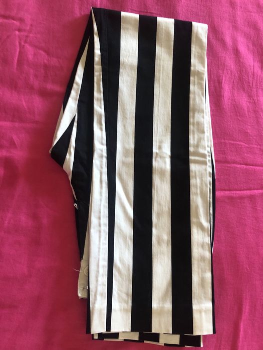 Calças riscas Fatima Veríssimo