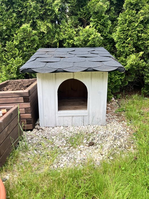 Drewniana buda dla psa