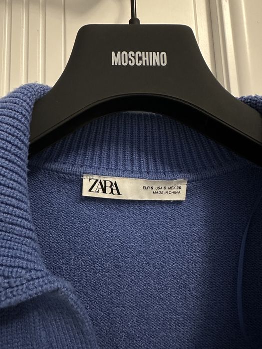 Светр Zara синій, кремовий