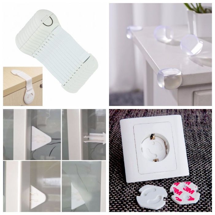 Защита на мебель от детей замки тканевые универсальные блокираторы