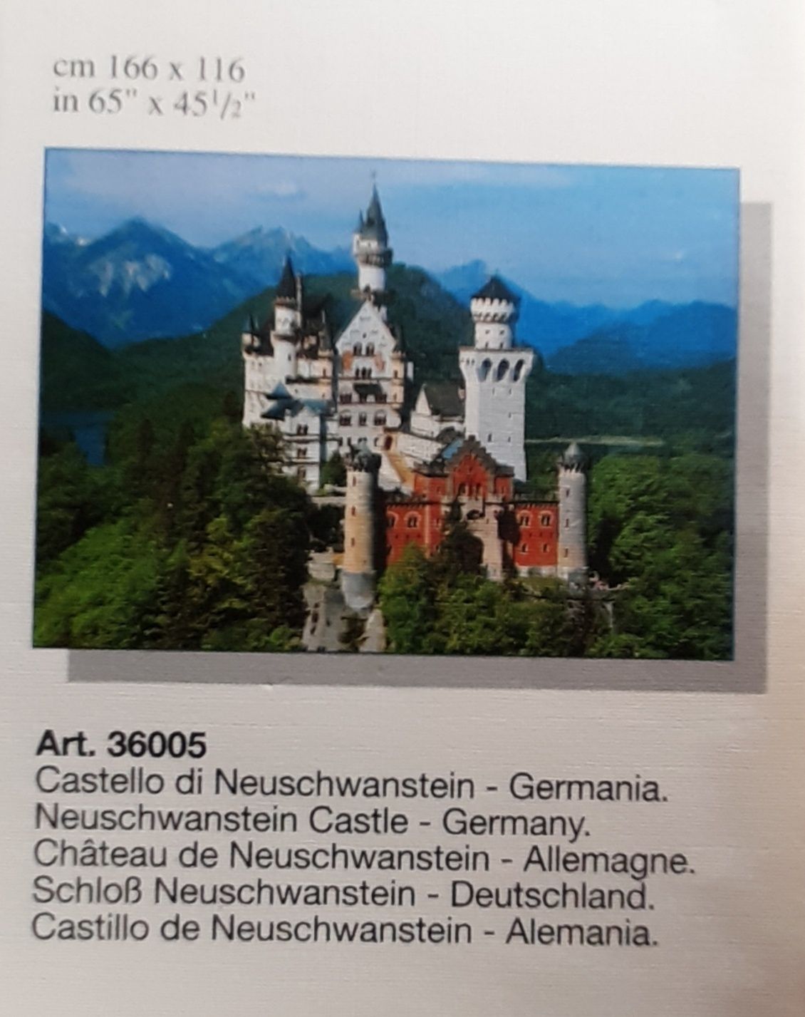 Puzzle Clementoni 36005 Neuschwanstein 6000 unikat