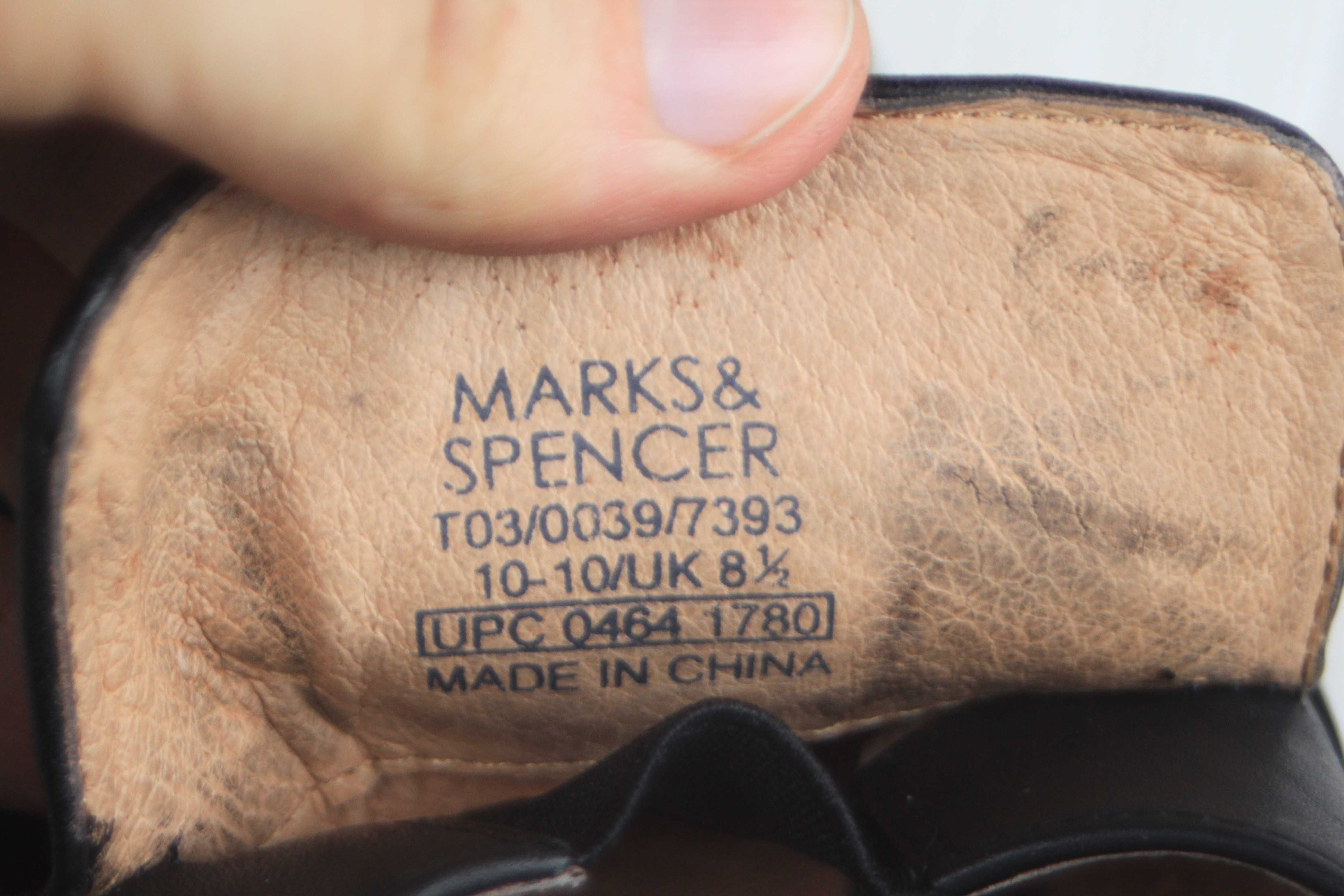 Туфли лоферы Marks & Spencer кожа Англия 43р мокасины