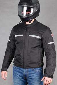 Męska tekstylna kurtka motocyklowa ISPIDO ARGON 4xl /rozmiar zawyżony/