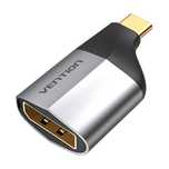 Adapter Usb-C Vention Do Displayport 4K 60Hz Aluminiowy Czarny