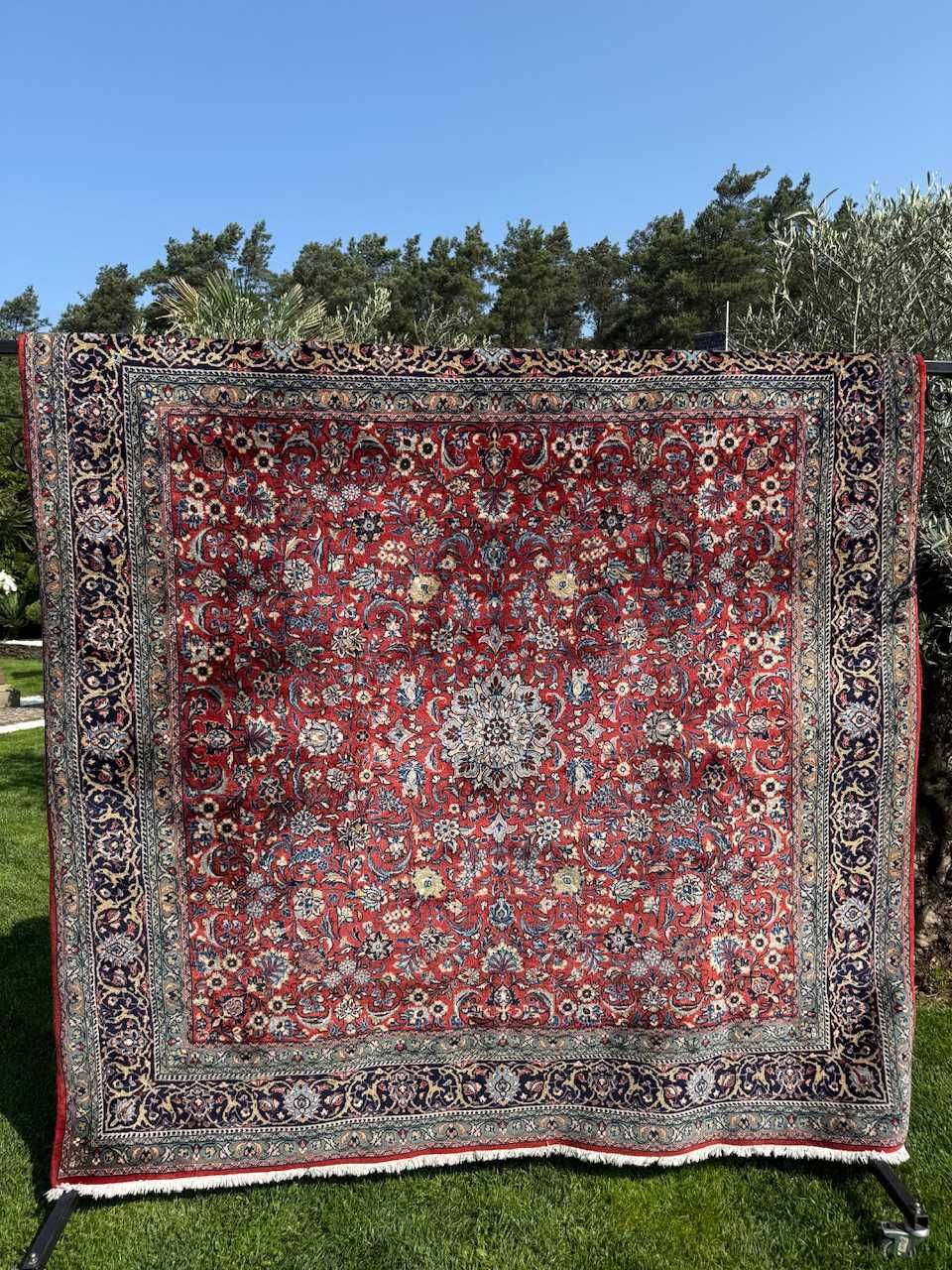 Dywan wełniany / kaszmirowy perski Iran Ispahan 200x200 galeria 27 tyś