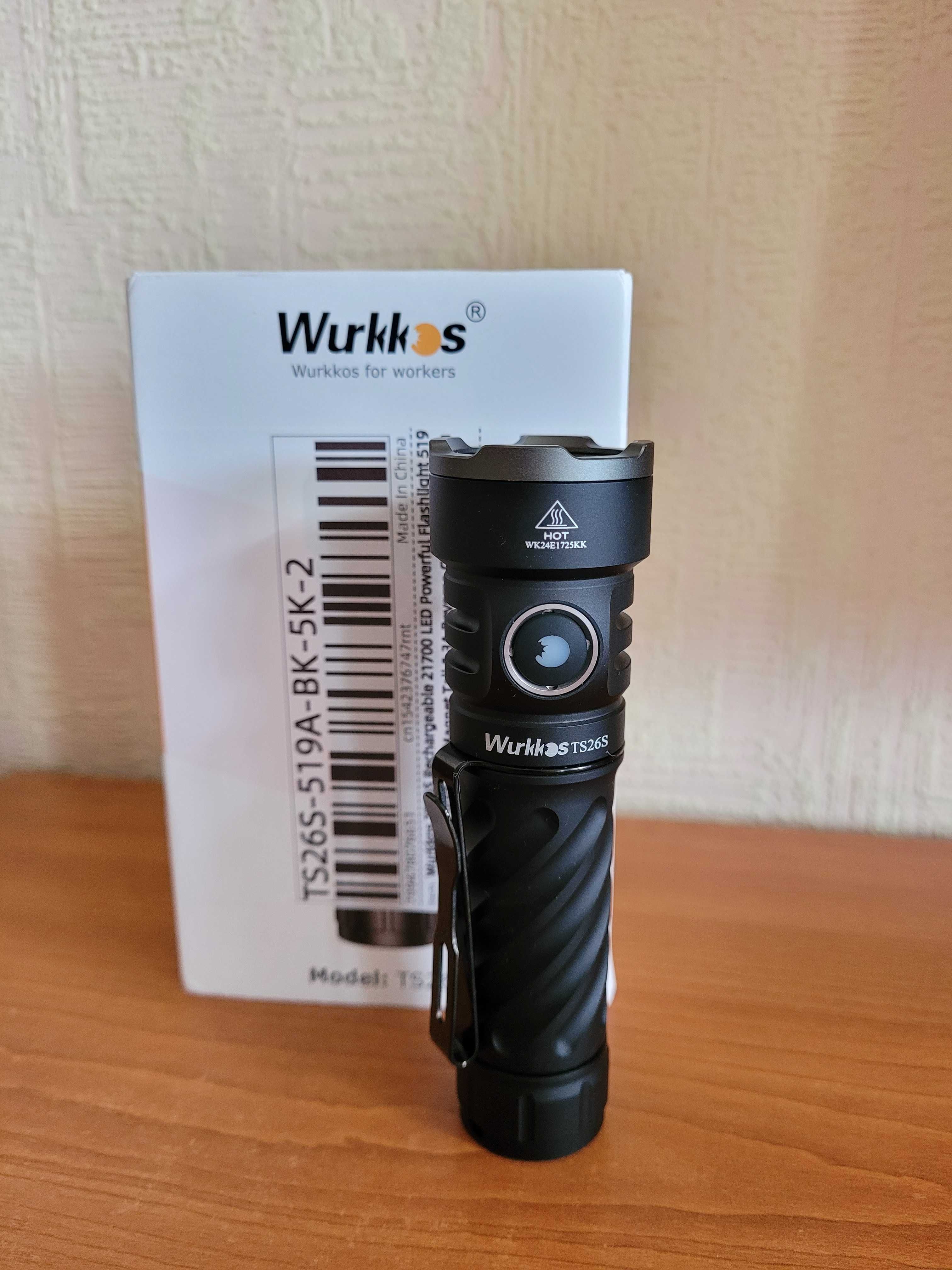 Потужний Sofirn SC29 Wurkkos TS26S Nichia 519A HiCRI USBC +АКБ 21700