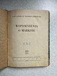Stara ksiazka wspomnienia o Marksie 1948