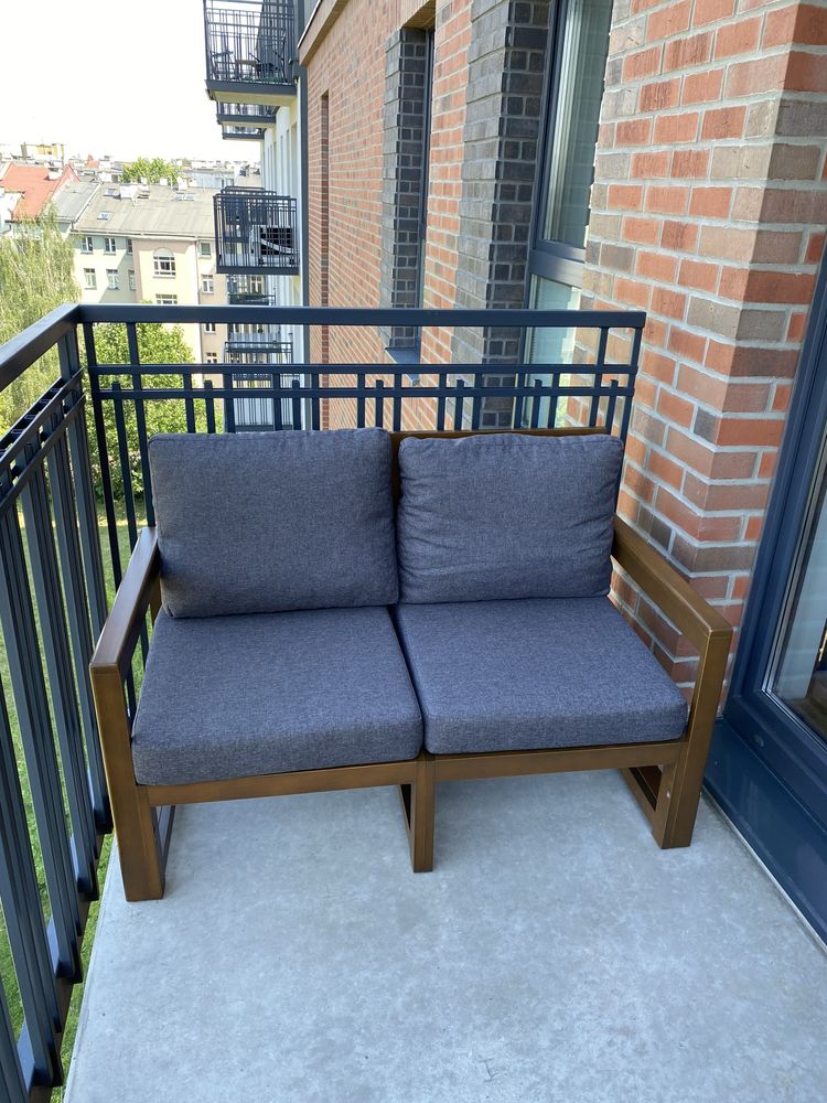 Sofa ogrodowa drewniana, kanapa ogrodowa 2-osobowa, ławka drewniana