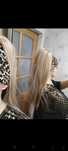 Kucyk blond prosty doczep dopinka kitek treska 60cm