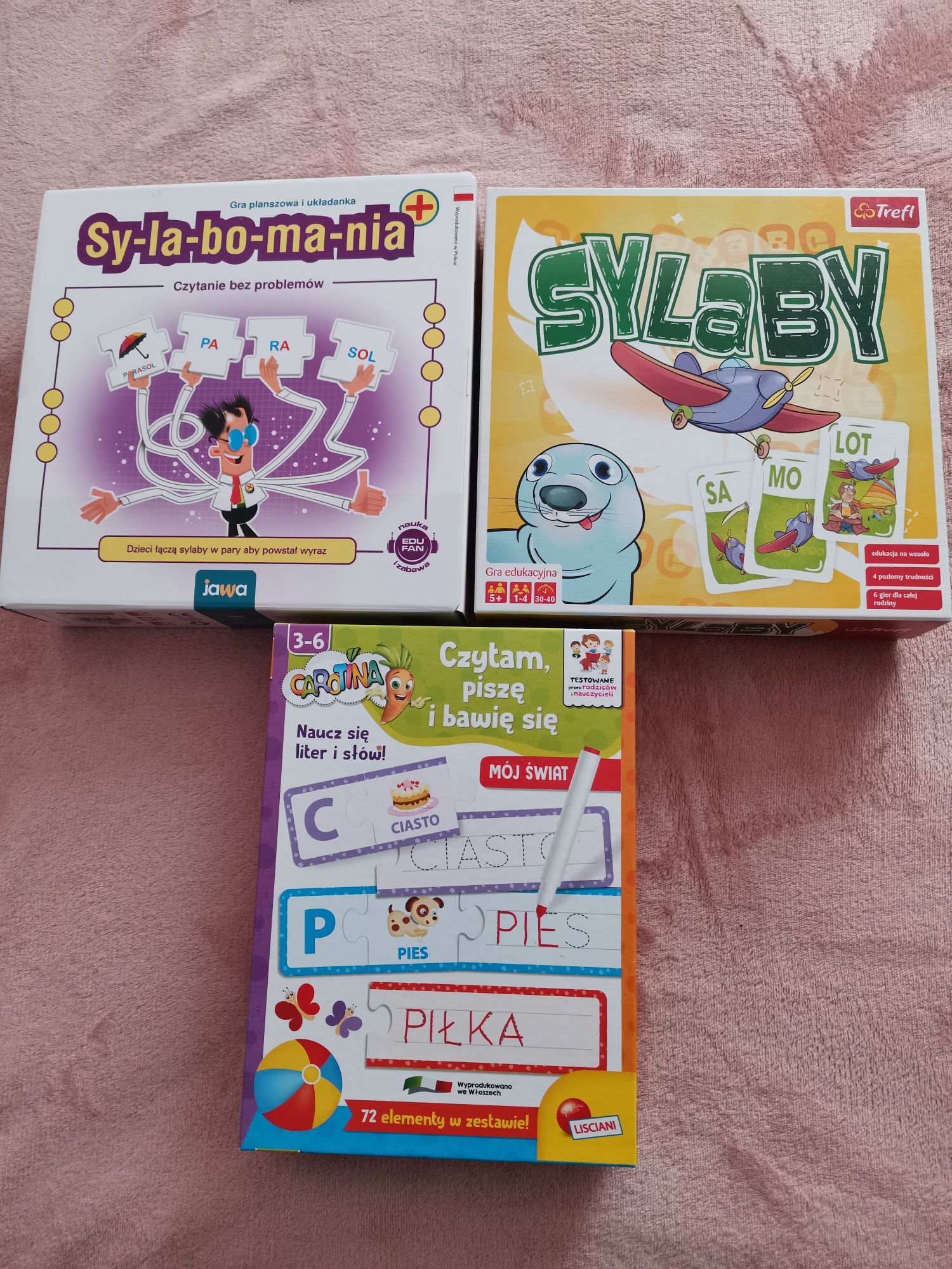 Sylabomania Sylaby Czytanie zestaw dla przedszkolaków do nauki czytani