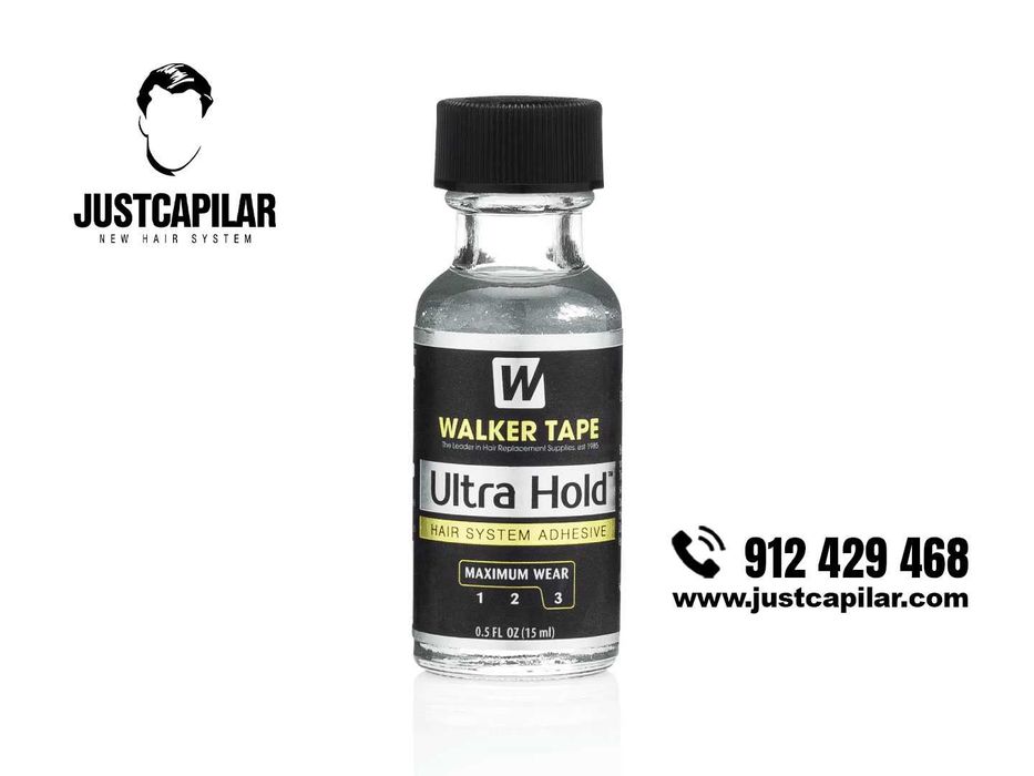 Ultra hold, Cola Walkertape para próteses capilares, 15ml.