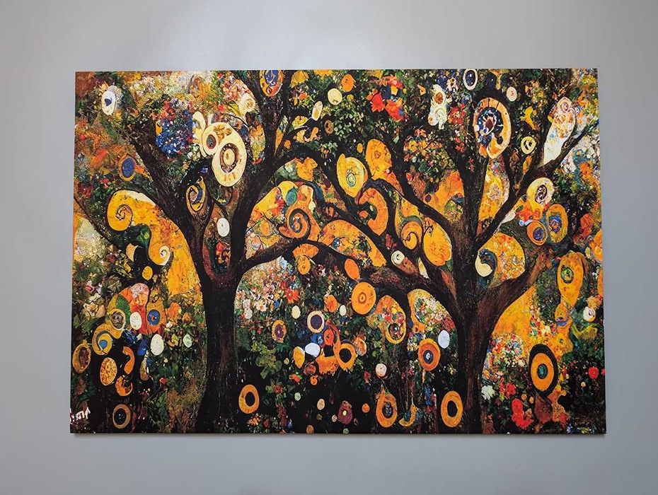 Картина у стилі Густав Клімт "Дивовижний сад" Розмір 96*66см