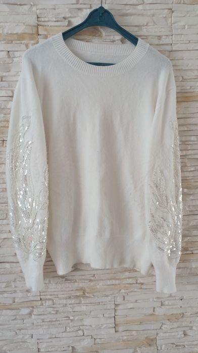 Sweter damski cyrkonie