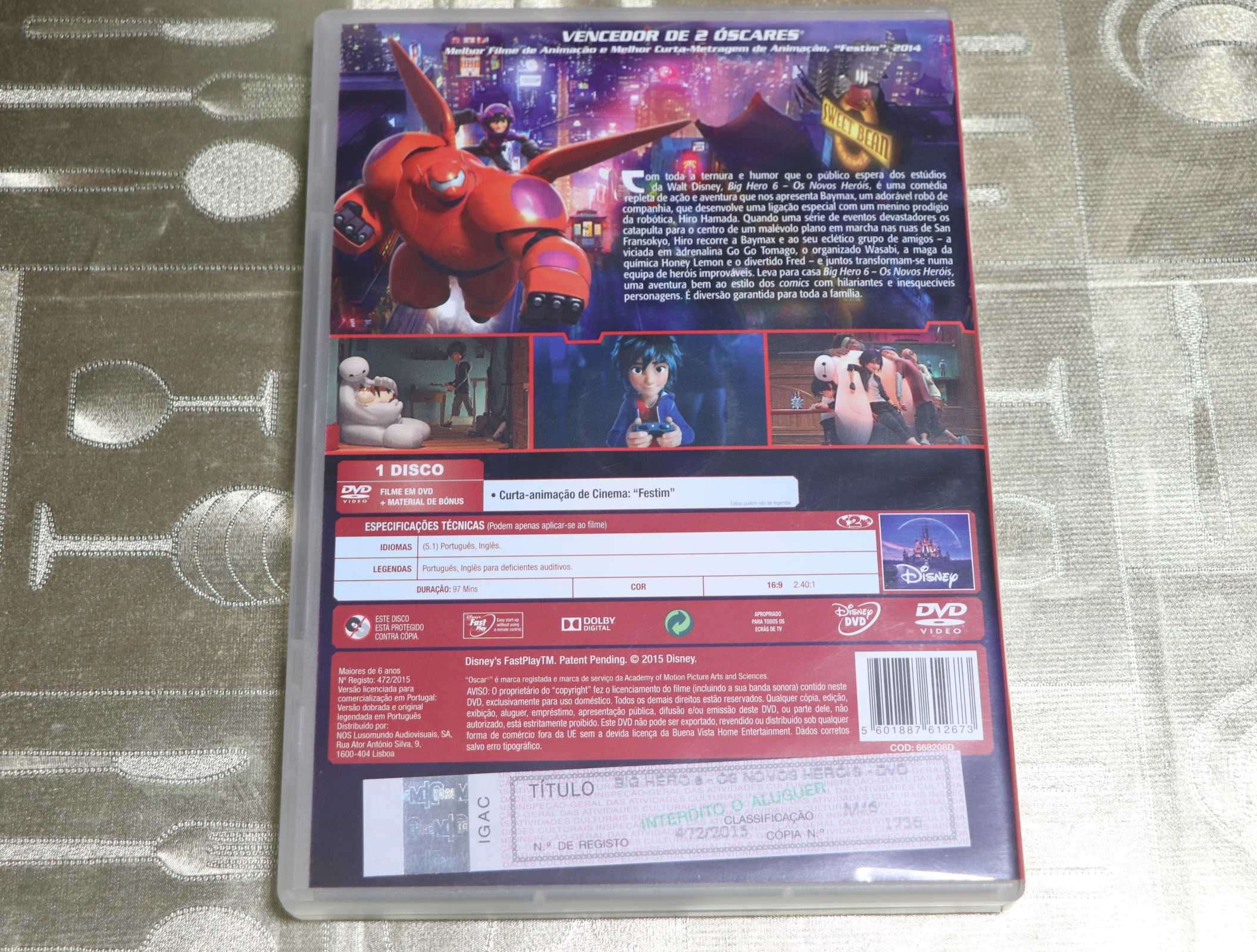 DVD Big Hero 6: Os Novos Heróis