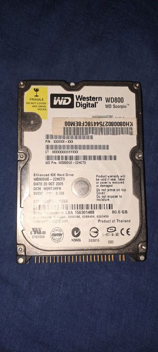 Disco rígido 2.5 ide