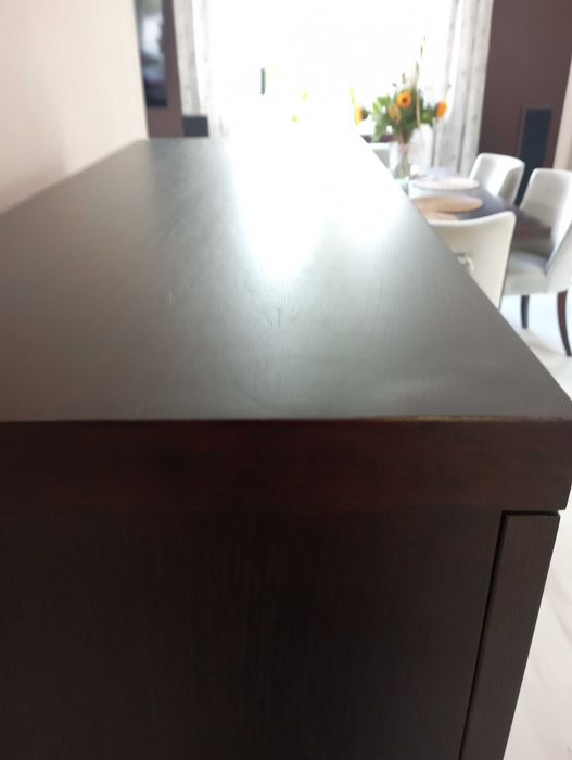 Komoda z szufladami wysoka, w naturalnej okleinie