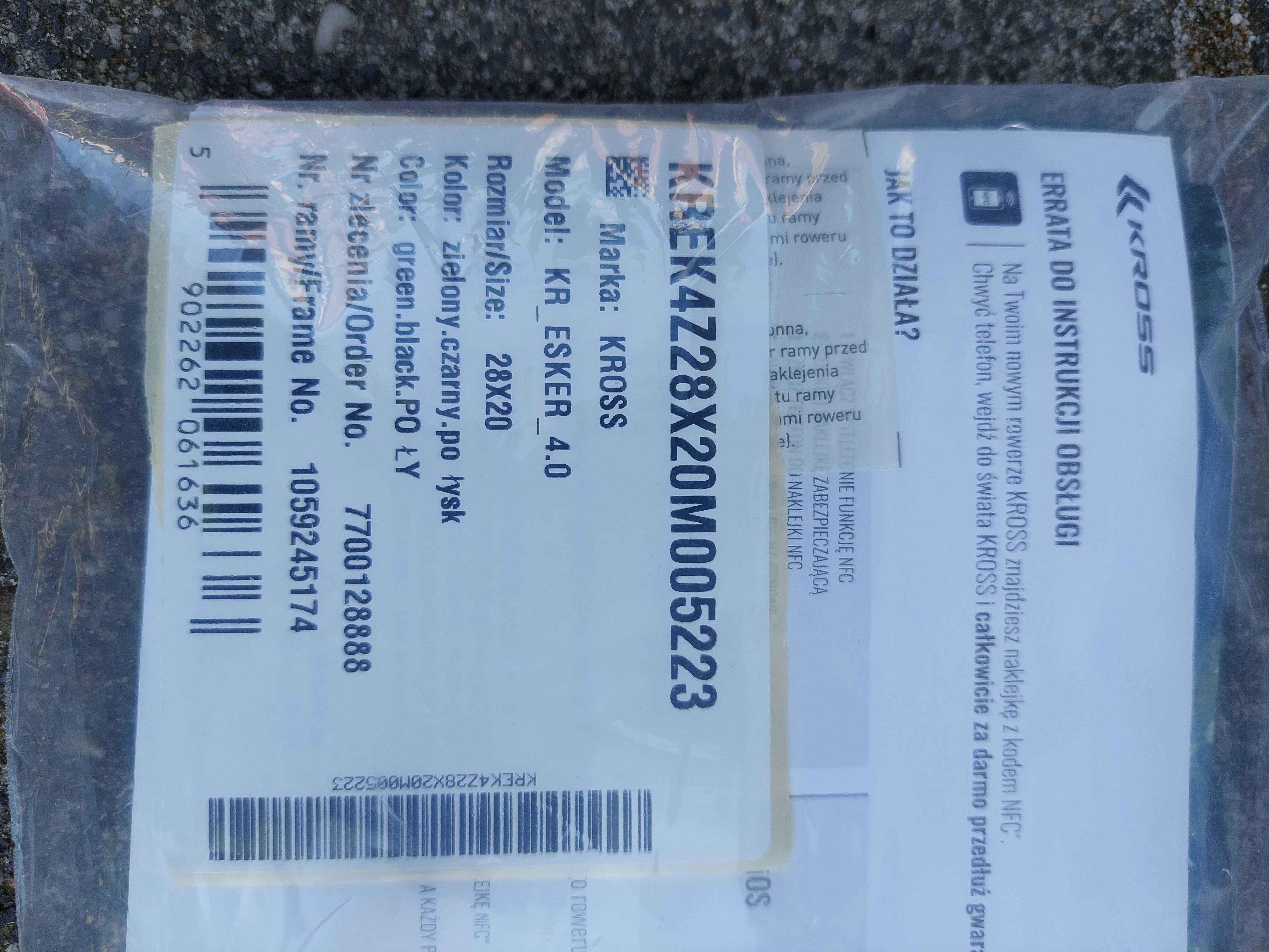 Rower Kross Esker 4.0 nowy GRAVEL