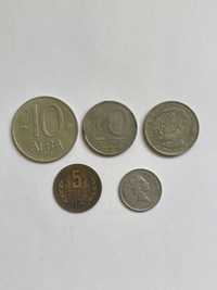 Монеты 10 Лева, 10 Злотых, 5 Стотинки, 5 Центов Новая Зеландия