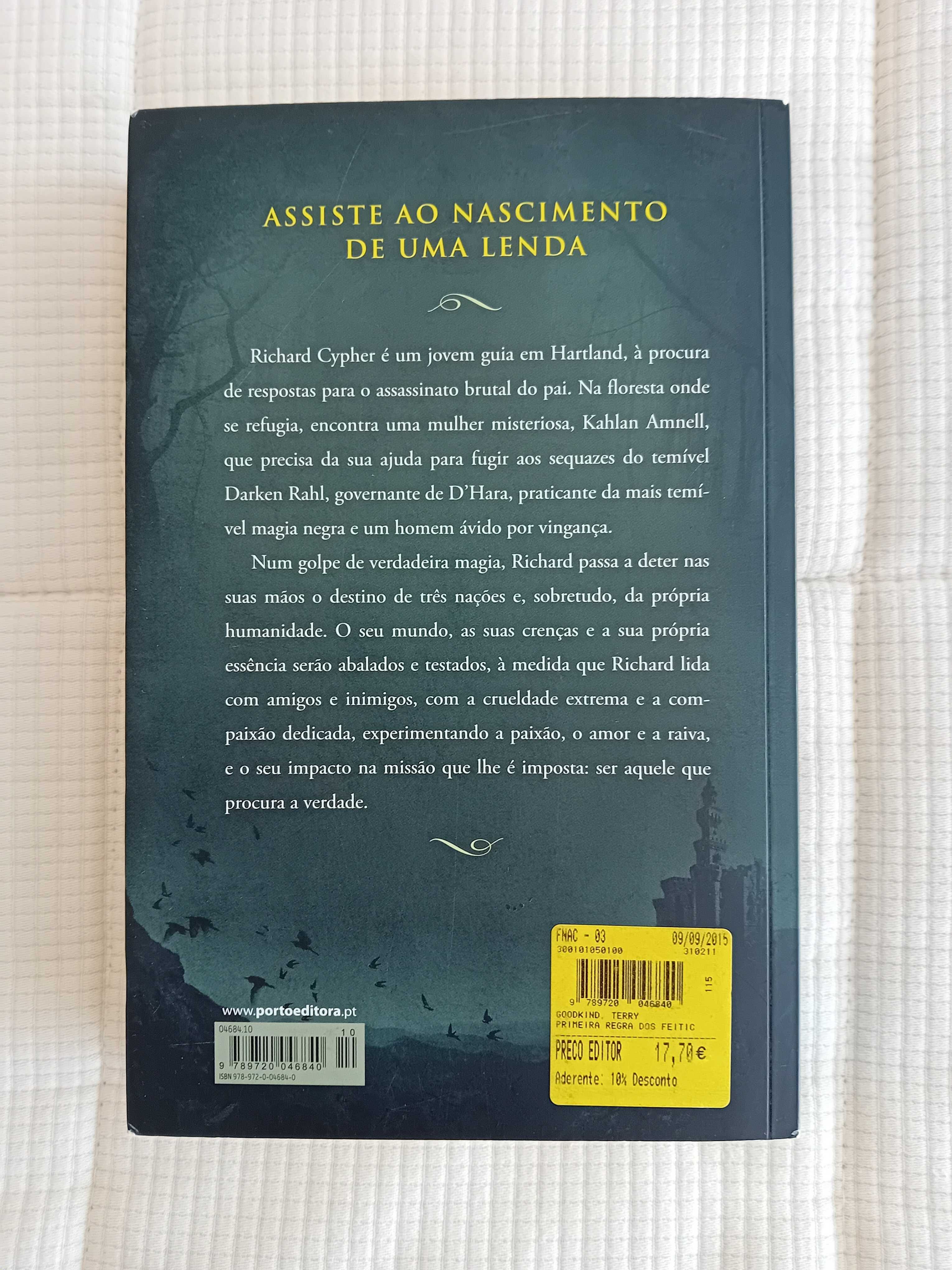 Livro A Primeira Regra dos Feiticeiros de Terry Goodkind