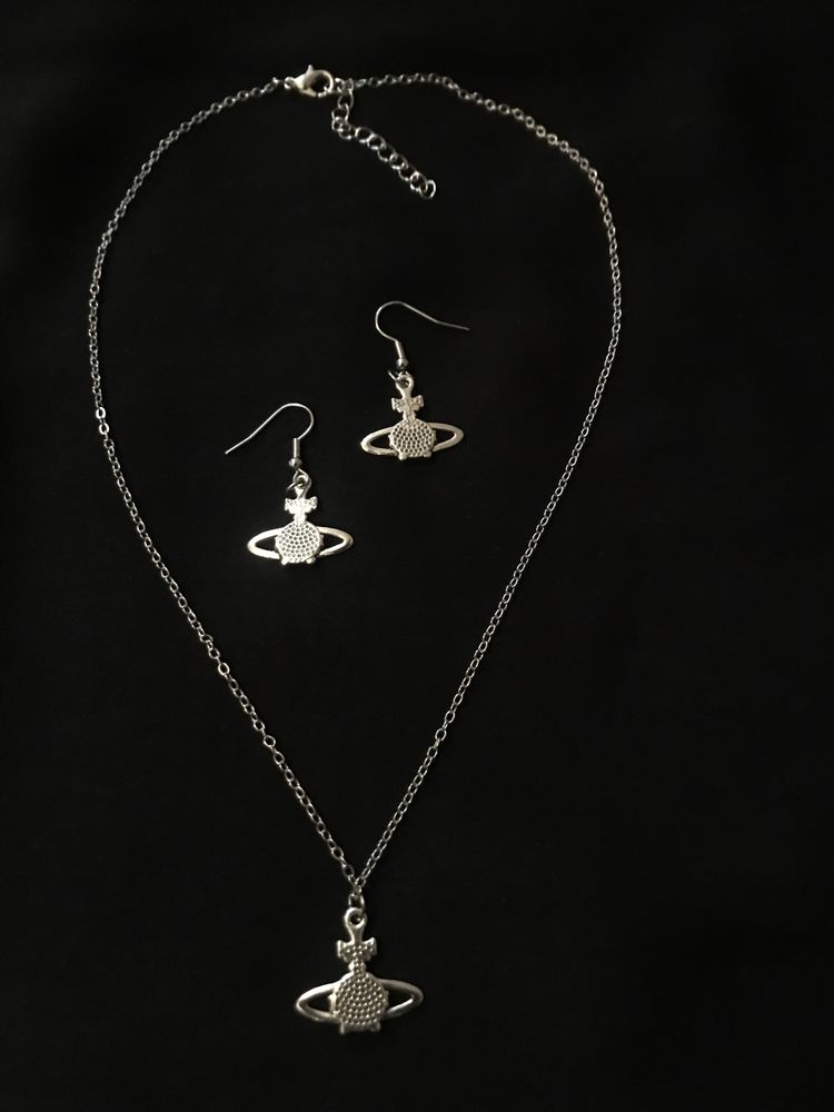 Набор Vivienne Westwood сережки цепочка с кулоном