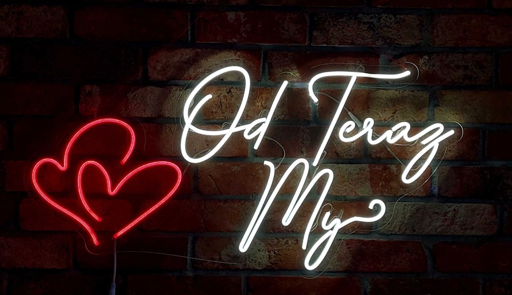 Napis Led / Neon na wesele / Dekoracje okolicznościowe