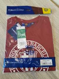 Koszulka bawełniana T-shirt dla fanów FC Barcelona, rozmiar 128 cm, ch